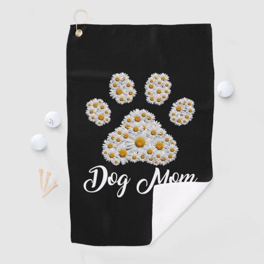 Moeder Art Best Dog Mam Oog Dag Golfhanddoek (Insitu)