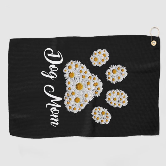 Moeder Art Best Dog Mam Oog Dag Golfhanddoek (Horizontaal)