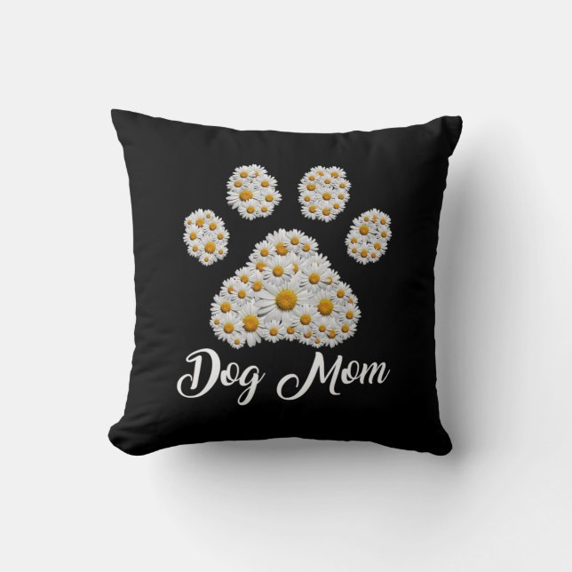 Moeder Art Best Dog Mam Oog Dag Kussen (Voorkant)