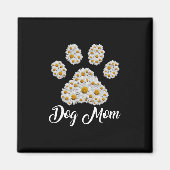 Moeder Art Best Dog Mam Oog Dag Magneet (Voorkant)