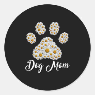 Moeder Art Best Dog Mam Oog Dag Ronde Sticker