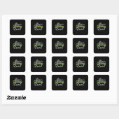 Moeder Art Best Granny Ever Vierkante Sticker (Vel)