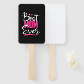 Moeder Art Best Mam Ever Handwaaier (Voorkant en achterkant)