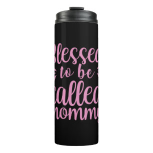 Moeder Art Blessed heet mama Thermosbeker