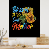 Moeder Art Blessed noemt moeder Poster (Keuken)