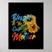 Moeder Art Blessed noemt moeder Poster (Voorkant)