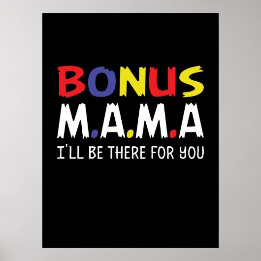 Moeder Art Bonus Mama Poster (Voorkant)