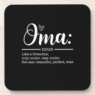 Moeder Art Cute Oma Definition Birthday Bier Onderzetter