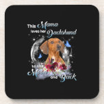 Moeder Art Dachshund Mama Birthday Bier Onderzetter<br><div class="desc">Moeder Art Dachshund Mama Birthday</div>