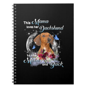 Moeder Art Dachshund Mama Birthday Notitieboek