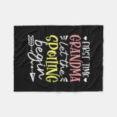 Moeder Art First Time Grootma Birthday Fleece Deken (Voorkant (Horizontaal))