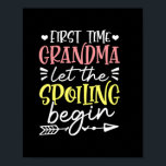 Moeder Art First Time Grootma Birthday Poster<br><div class="desc">Moeder Art First Time Grootma Birthday</div>