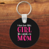 Moeder Art Girl en mama Sleutelhanger (Voorkant)