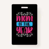 Moeder Art Mam van het Jaar Badge (Voorkant)