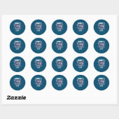 Moeder Art Mammie's eerste moederdag Ronde Sticker (Vel)