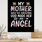 Moeder Art Mijn moeder An Angel Poster (Keuken)