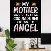 Moeder Art Mijn moeder An Angel Poster (Thuiskantoor)