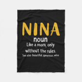 Moeder Art Nina Definition Fleece Deken (Voorkant)