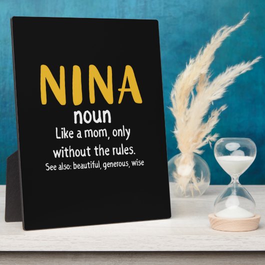 Moeder Art Nina Definition Fotoplaat (Zijkant)