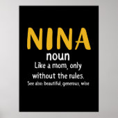 Moeder Art Nina Definition Poster (Voorkant)