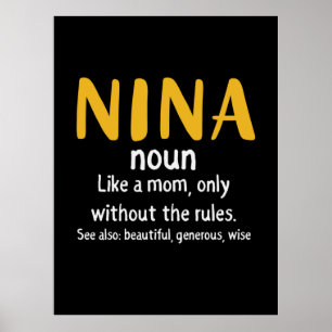 Moeder Art Nina Definition Poster
