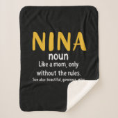 Moeder Art Nina Definition Sherpa Deken (Voorkant)