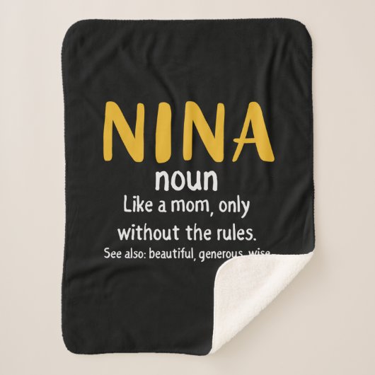 Moeder Art Nina Definition Sherpa Deken (Voorkant)