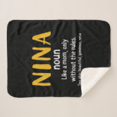 Moeder Art Nina Definition Sherpa Deken (Voorkant (horizontaal))