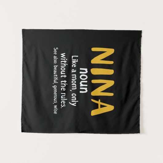 Moeder Art Nina Definition Wandkleed (Voorkant (horizontaal))