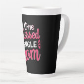 Moeder Art One Blessed Single Mam Latte Mok (Rechterhoek)