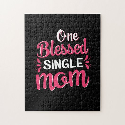 Moeder Art One Blessed Single Mam Legpuzzel (Verticaal)