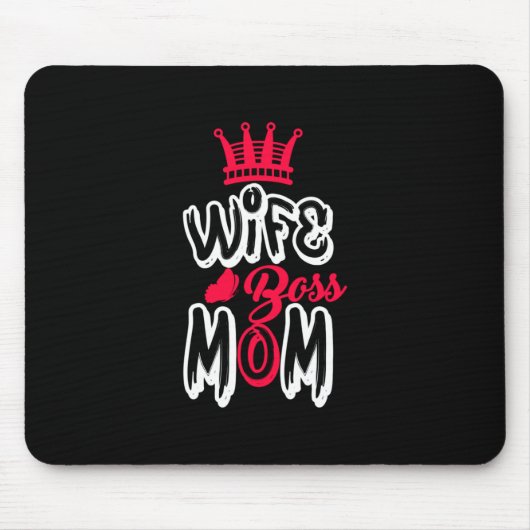 Moeder Art Wife Boss mama Muismat (Voorkant)
