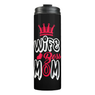 Moeder Art Wife Boss mama Thermosbeker