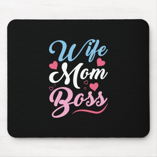 Moeder Art Wife mama Boss Muismat (Voorkant)