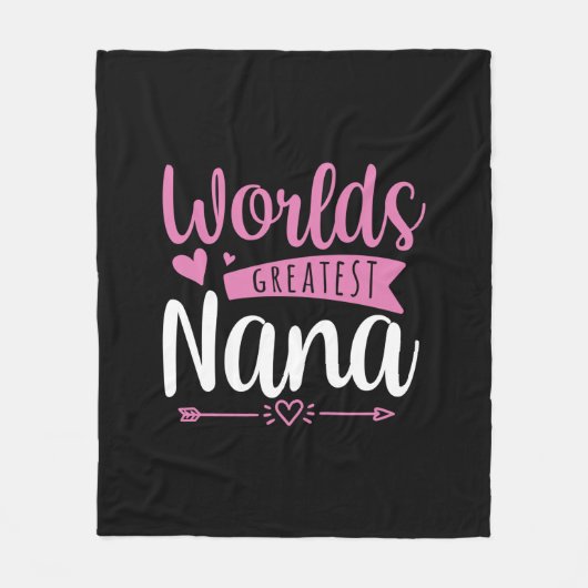 Moeder Art World Greatest Nana Fleece Deken (Voorkant)