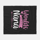 Moeder Art World Greatest Nana Fleece Deken (Voorkant (Horizontaal))