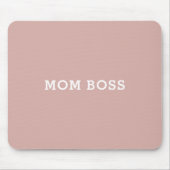 Moeder Baas Blush Roze Premium Muismat (Voorkant)