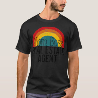 Moeder baas vastgoedmakelaar grappige makelaar t-shirt