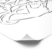 Moeder & Baby 1 Tekening Poster Print van Mijn Sim (Hoek)