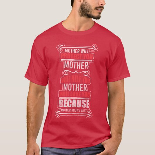 Moeder Baby Baby Bump grappig T-shirt (Voorkant)