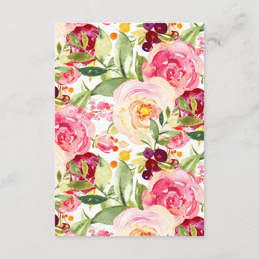 Moeder Baby bunny Fox Douche Luier Raffle Ticket Informatiekaartje (Achterkant)