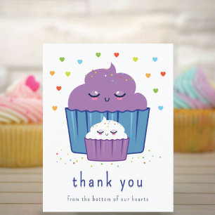 Moeder & Baby Cupcake Bedankkaart