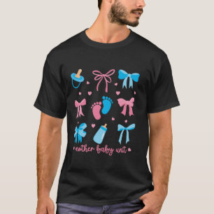 Moeder Baby Eenheid Coquette Bow MBU Verpleegster T-shirt