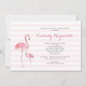 Moeder + Baby Flamingo Baby shower Kaart (Voorkant)