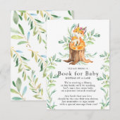 Moeder & Baby Fox Baby shower Boek voor Baby Kaart (Voorkant / Achterkant)