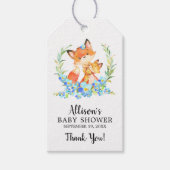 Moeder & Baby Fox Douche Favor Gift Label Cadeaulabel (Voorkant)