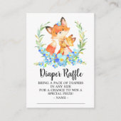 Moeder & Baby Fox Douche Luier Raffle Ticket Informatiekaartje (Voorkant)