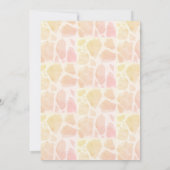 Moeder & Baby Giraffe Rustiek Hout Baby shower Kaart (Achterkant)