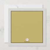 Moeder Baby Giraffe - Uitnodiging Baby shower (Achterkant)