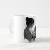 Moeder & Baby-kunstwerk Koffiemok (Voorkant links)